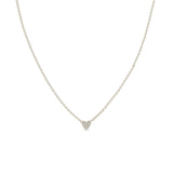 Zoë Chicco 14k Gold Itty Bitty Pavé Diamond Heart Necklace