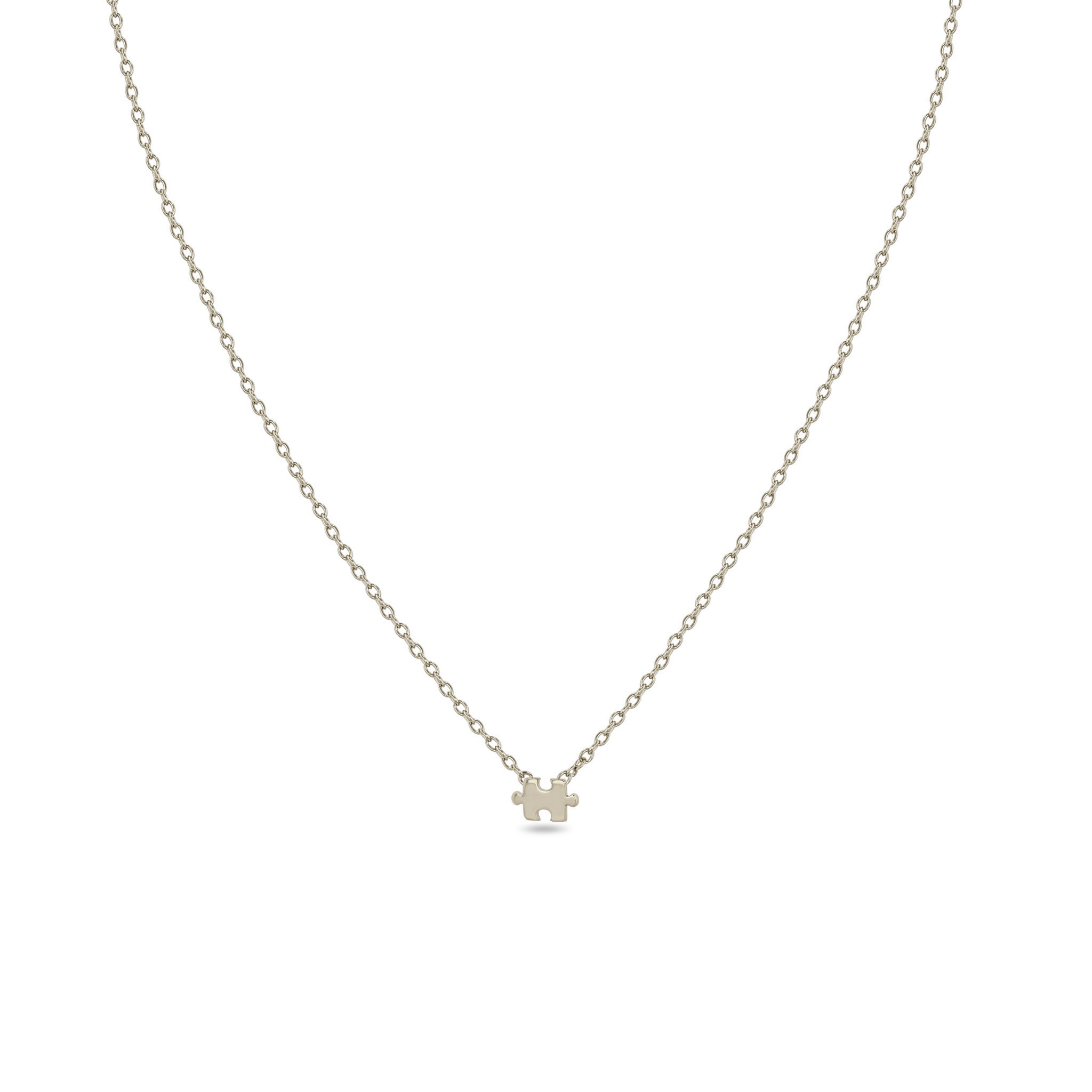 Zoë Chicco 14k Gold Itty Bitty Puzzle Piece Necklace
