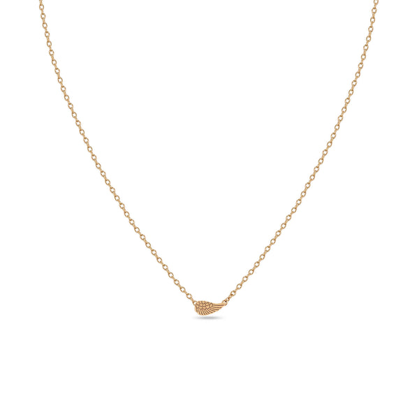 Zoë Chicco 14k Gold Itty Bitty Angel Wing Necklace