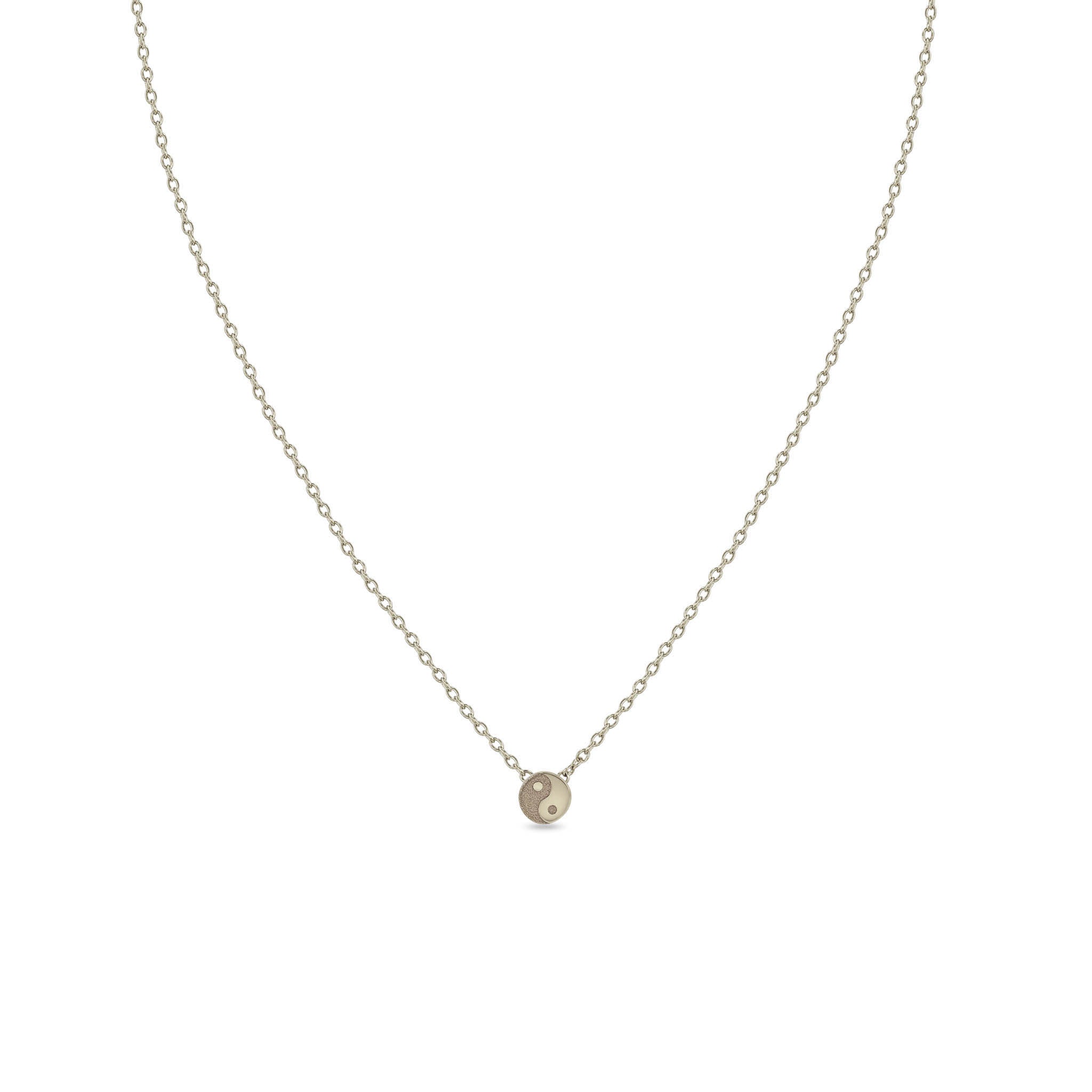 Zoë Chicco 14k Gold Itty Bitty Yin Yang Symbol Necklace