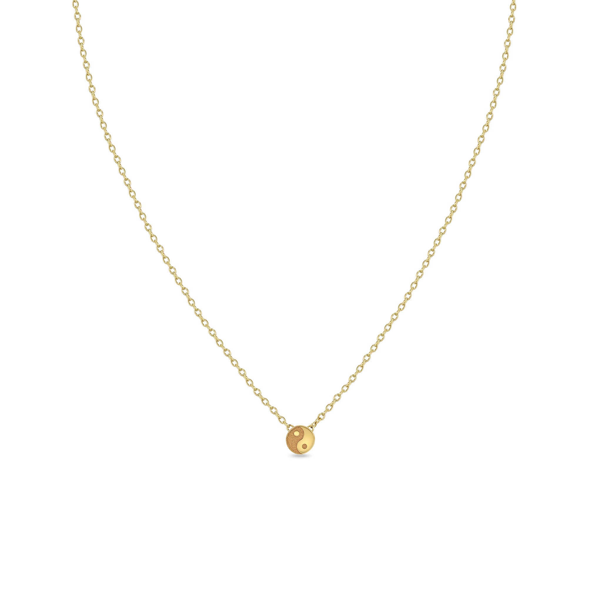 Zoë Chicco 14k Gold Itty Bitty Yin Yang Symbol Necklace