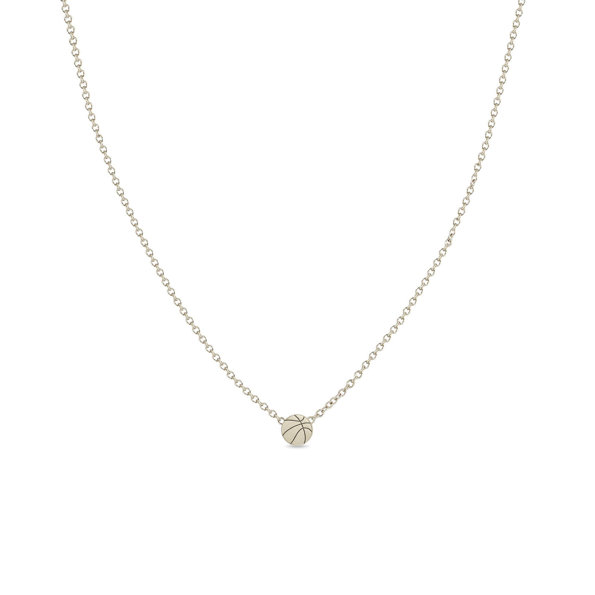Zoë Chicco 14k Gold Itty Bitty Basketball Necklace