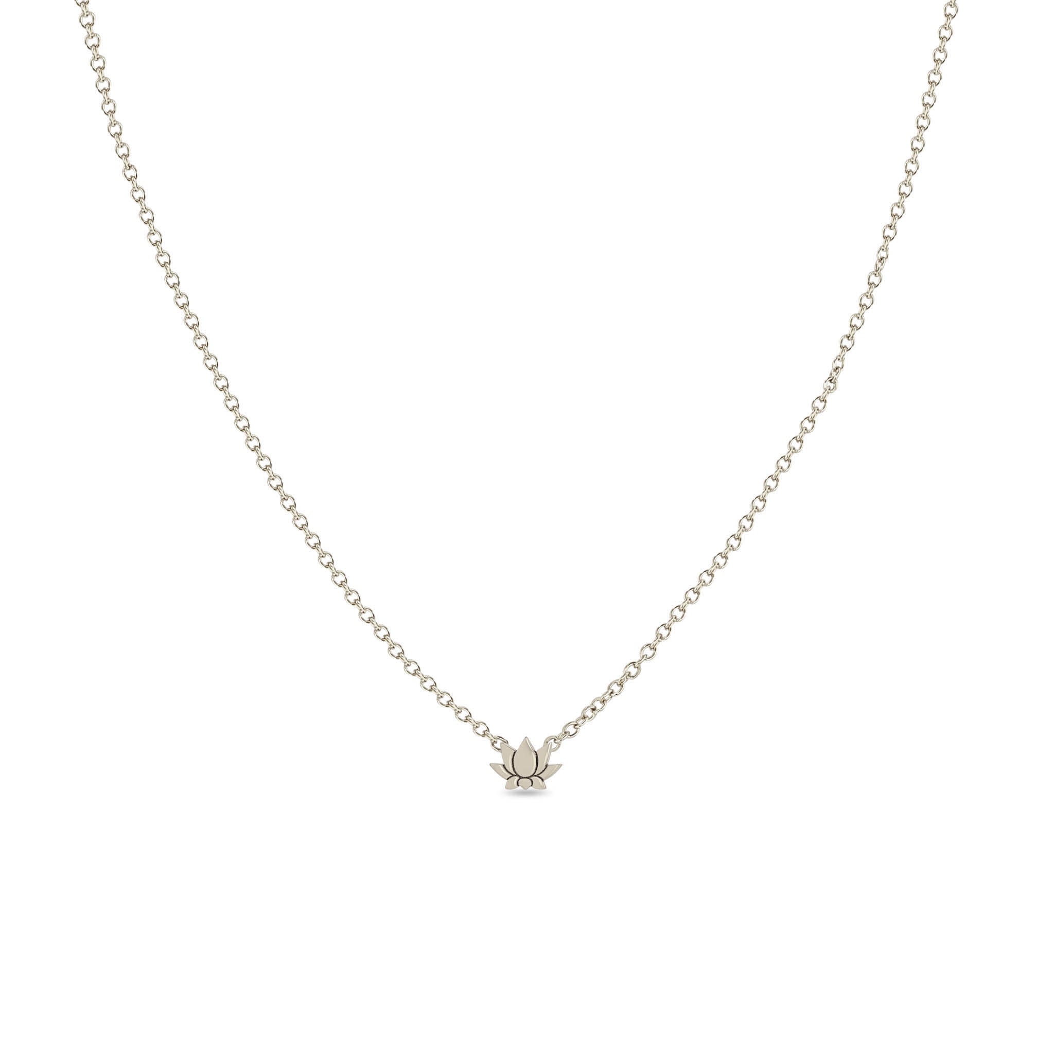 Zoë Chicco 14k Gold Itty Bitty Lotus Necklace