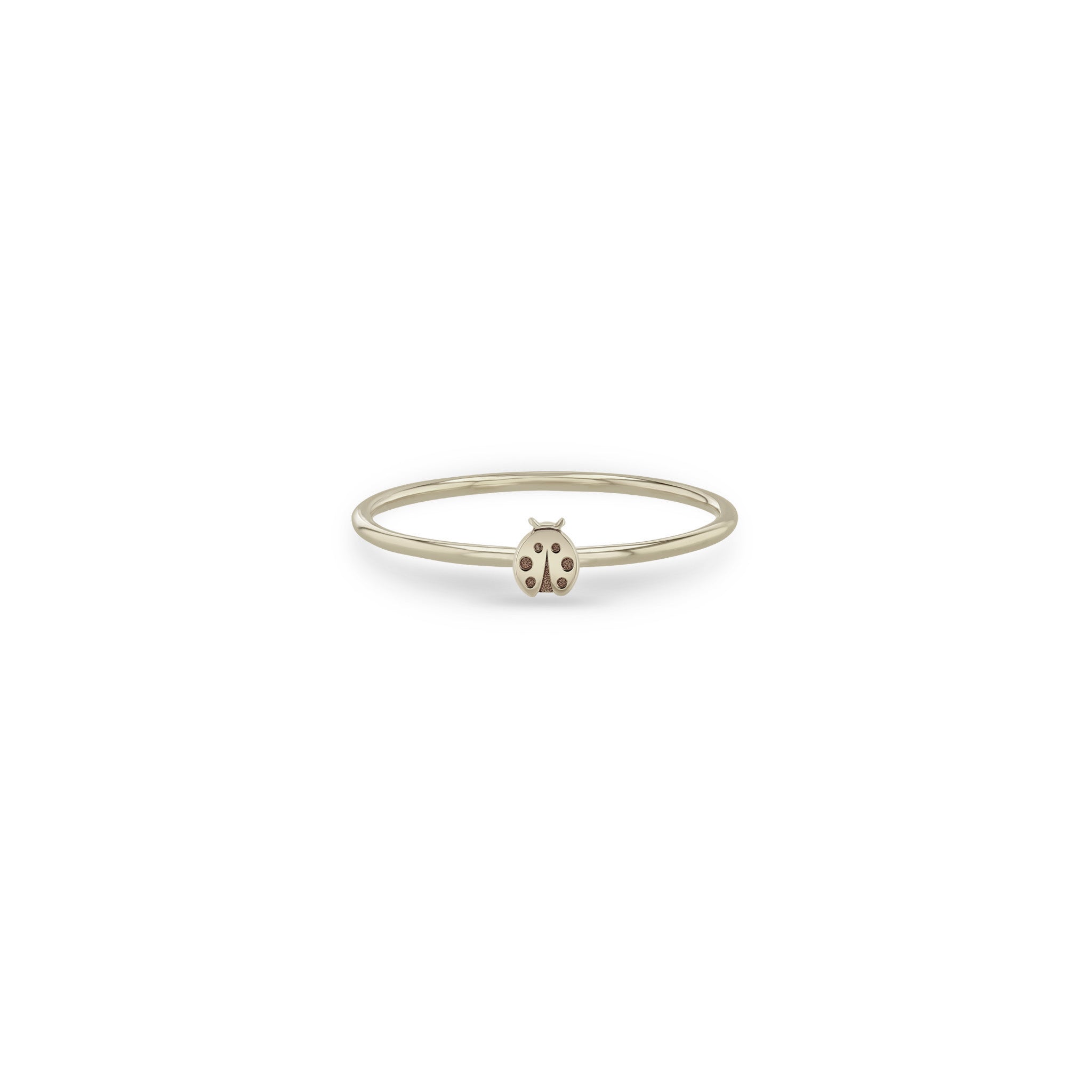 Zoë Chicco 14k Gold Itty Bitty Ladybug Ring