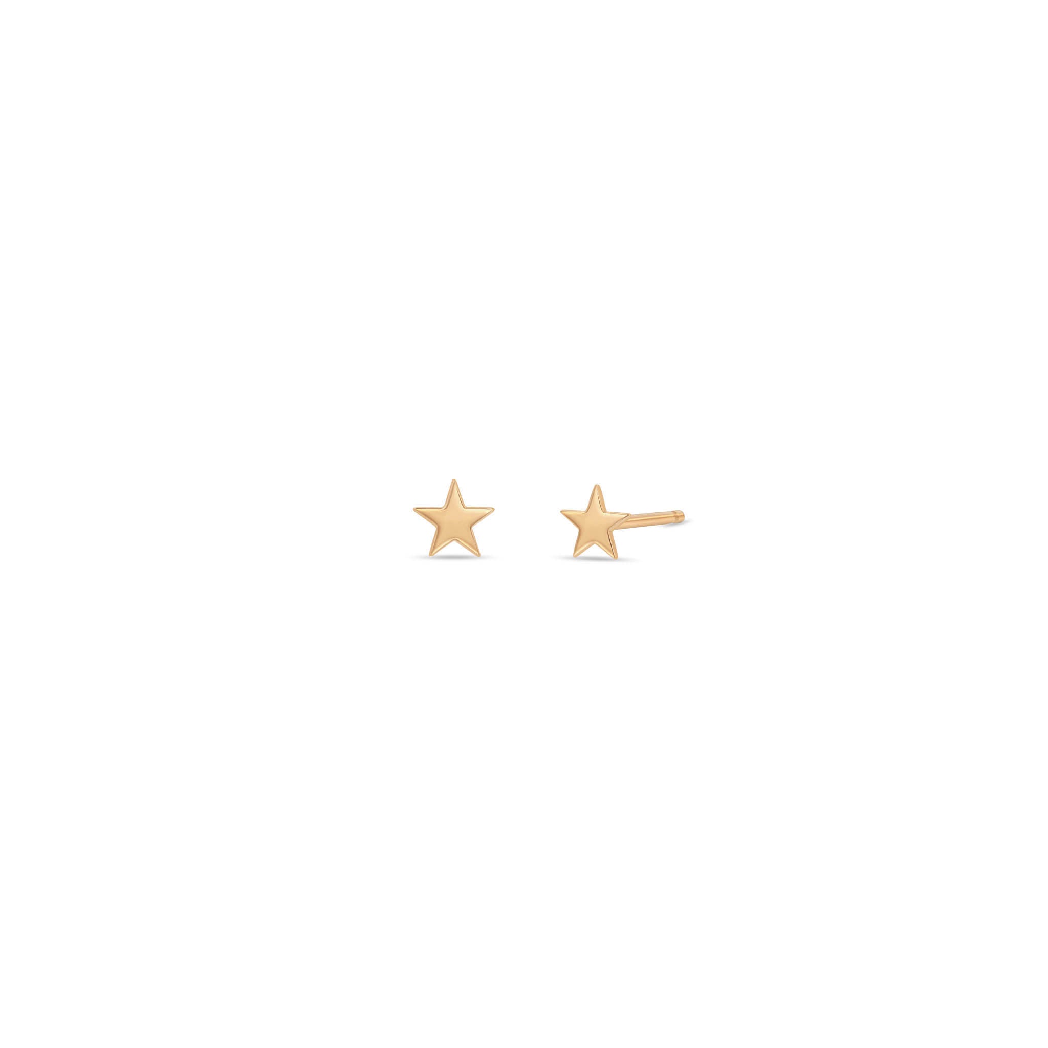 Zoë Chicco 14k Gold Itty Bitty Star Stud Earrings