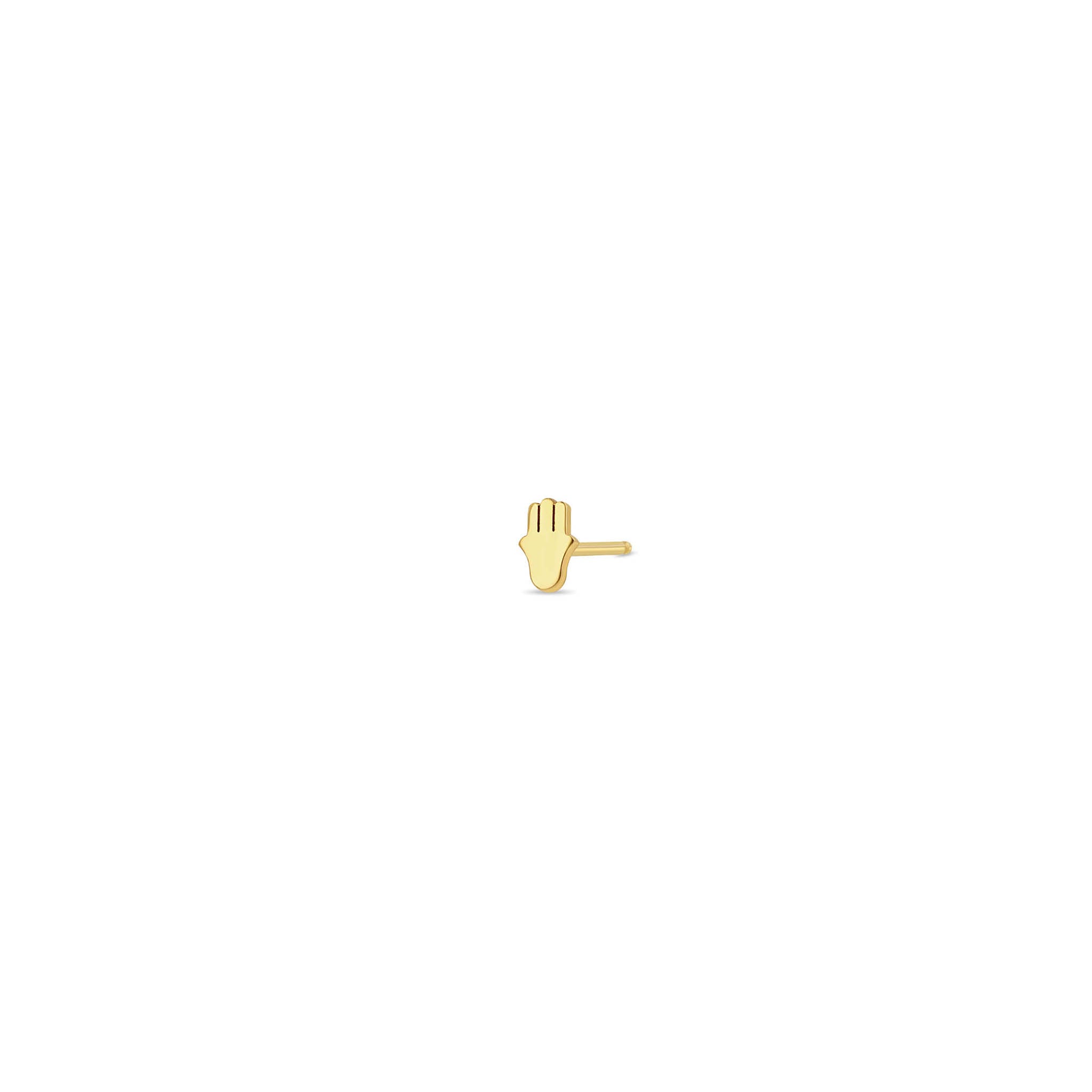 Zoë Chicco 14k Gold Itty Bitty Hamsa Stud Earring