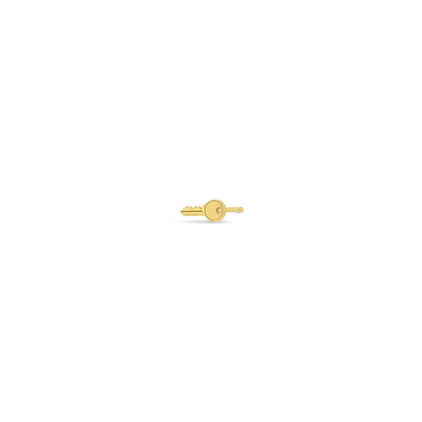 Zoë Chicco 14k Gold Itty Bitty Key Stud Earring