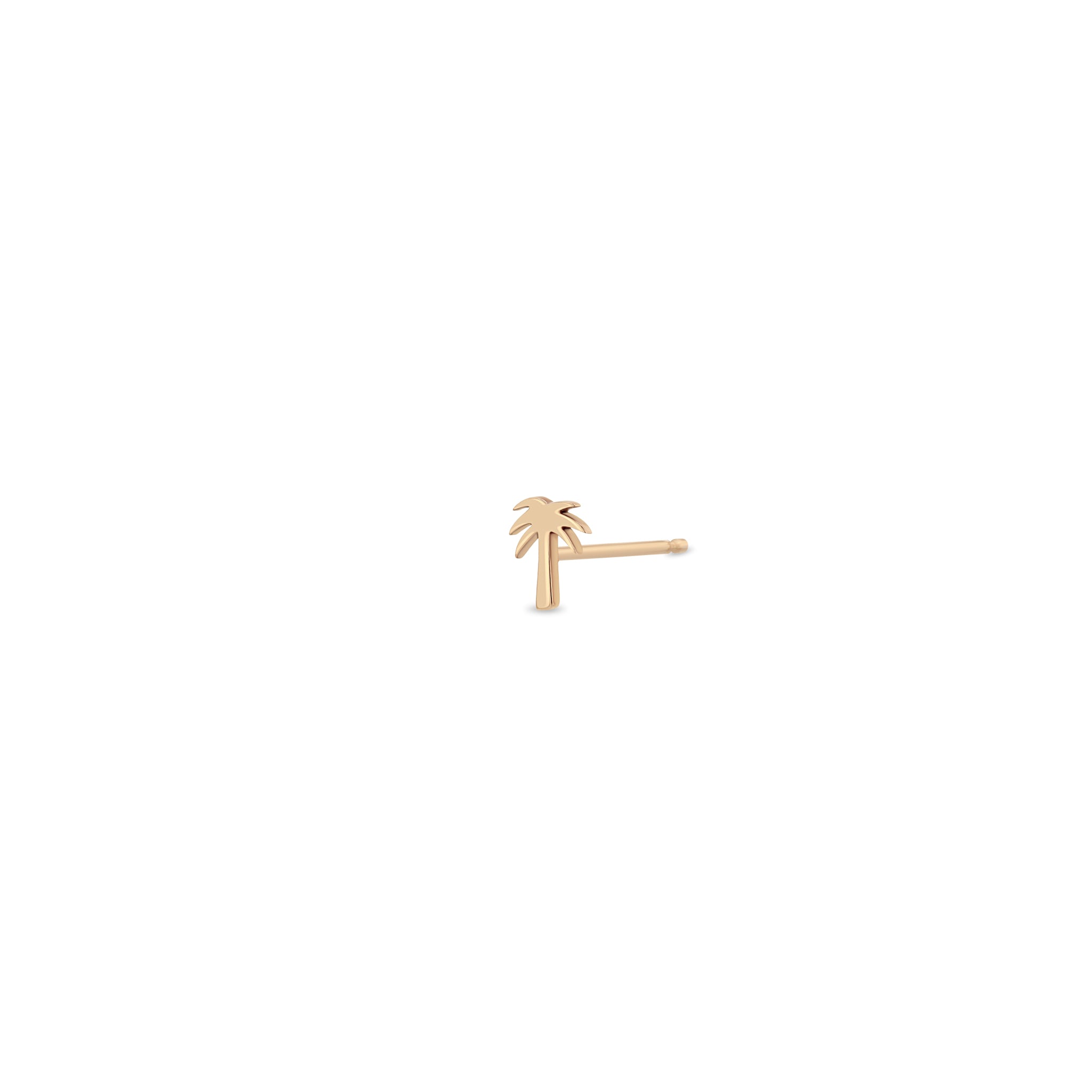 Zoë Chicco 14k Gold Itty Bitty Palm Tree Stud Earring