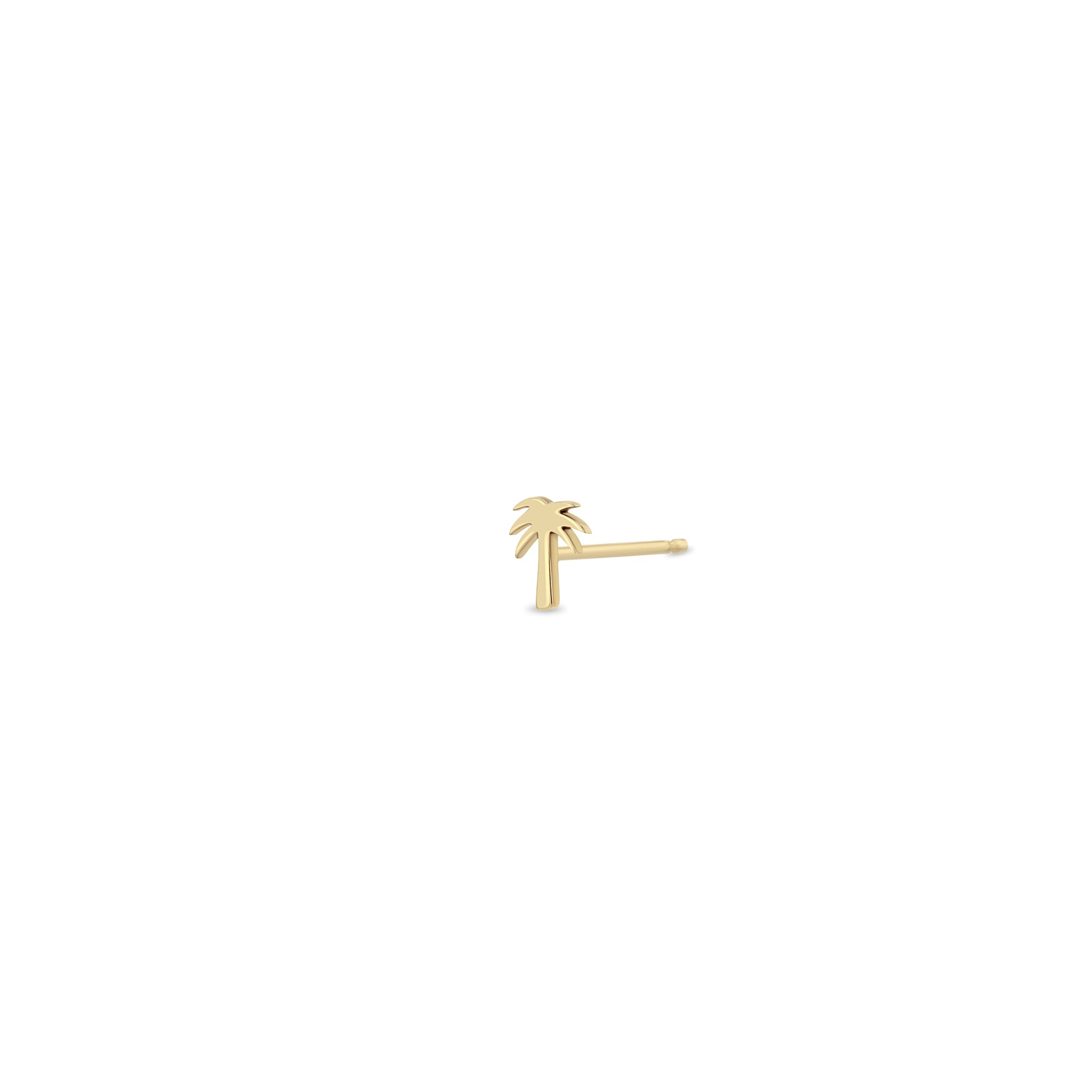 Zoë Chicco 14k Gold Itty Bitty Palm Tree Stud Earring