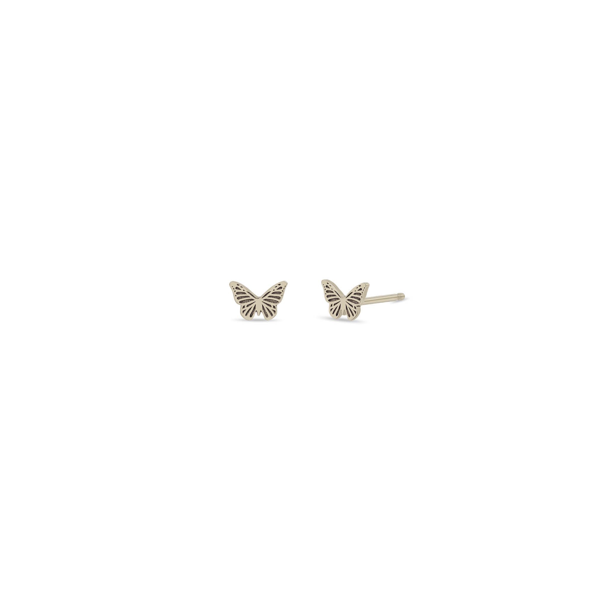 Zoë Chicco 14k Gold Itty Bitty Butterfly Stud Earrings
