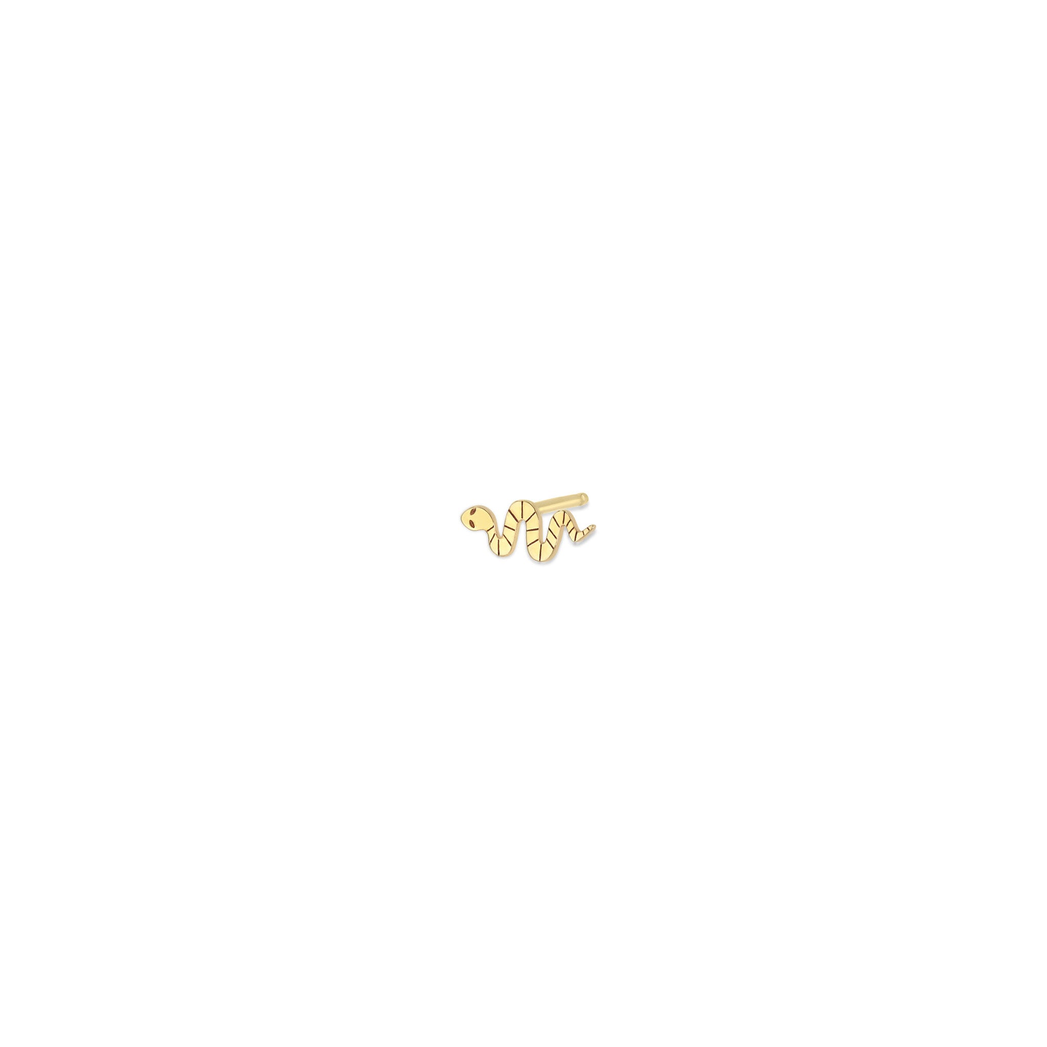 Zoë Chicco 14k Gold Itty Bitty Snake Stud Earring
