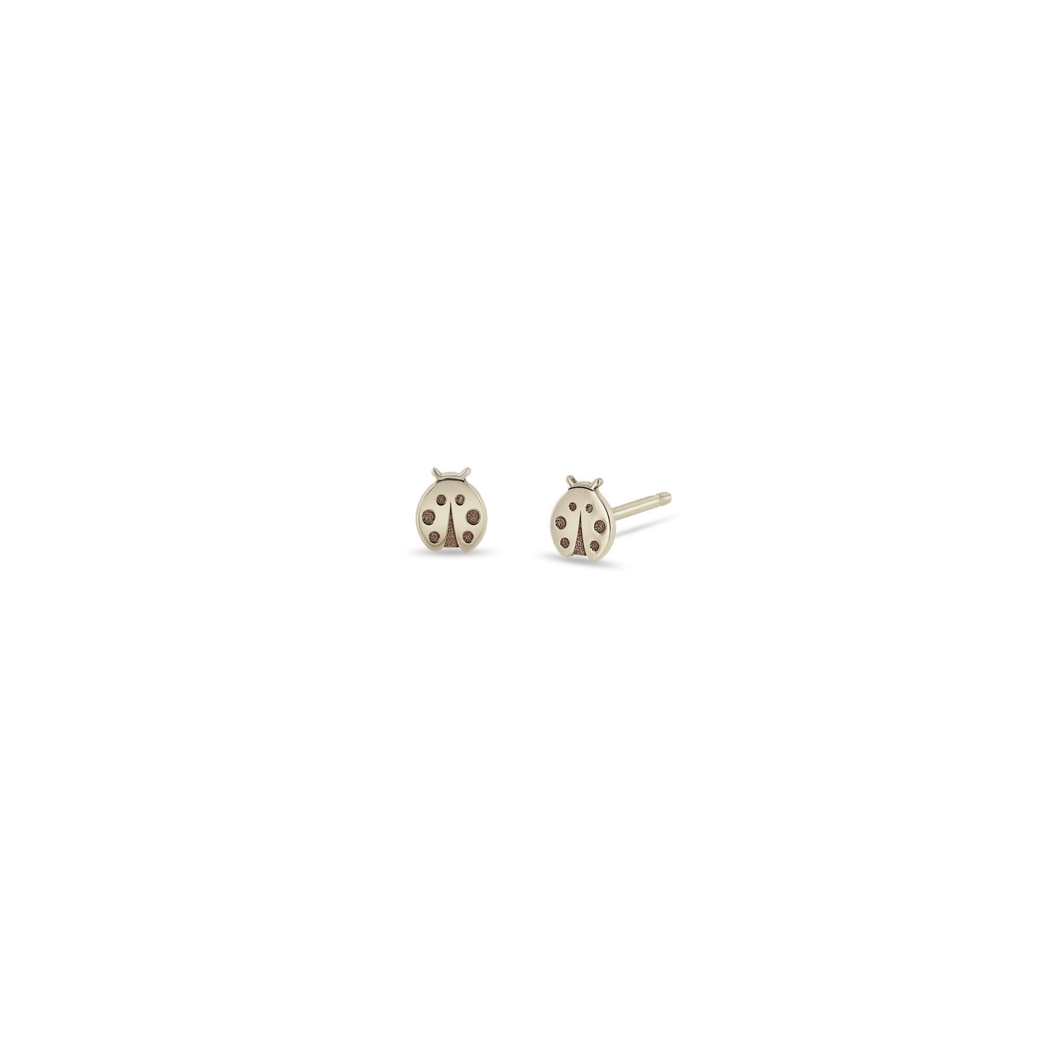 Zoë Chicco 14k Gold Itty Bitty Ladybug Stud Earrings