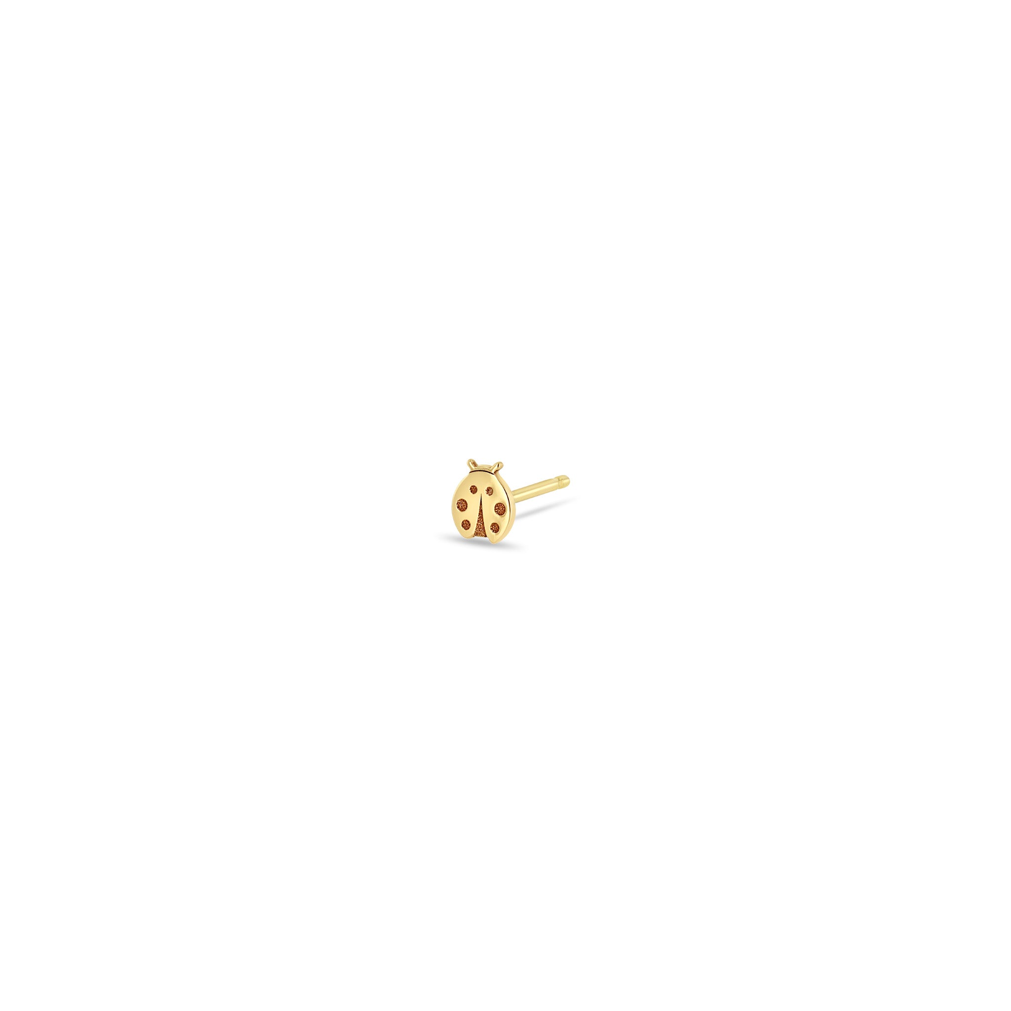 Zoë Chicco 14k Gold Itty Bitty Ladybug Stud Earring