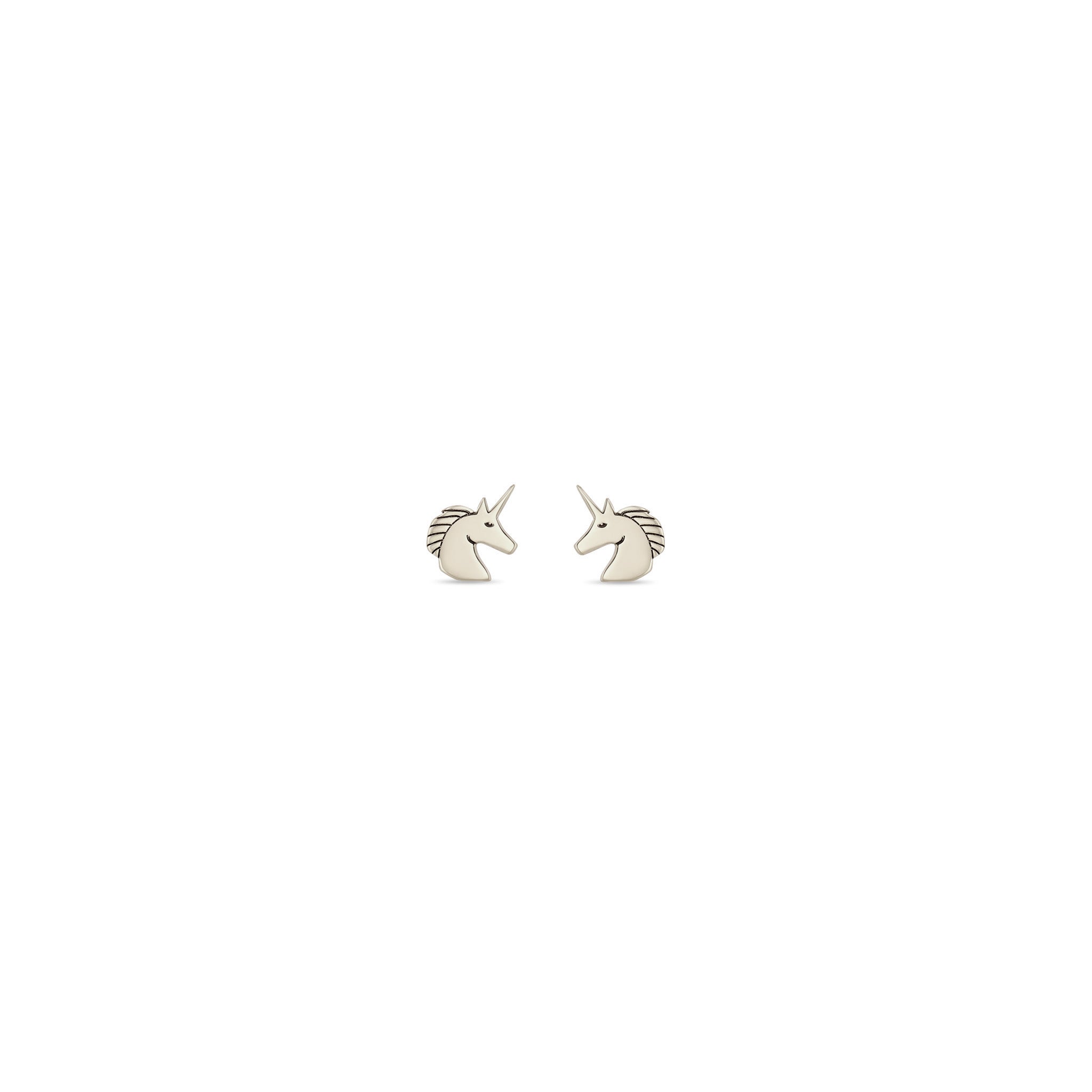 Zoë Chicco 14k Gold Itty Bitty Unicorn Stud Earrings