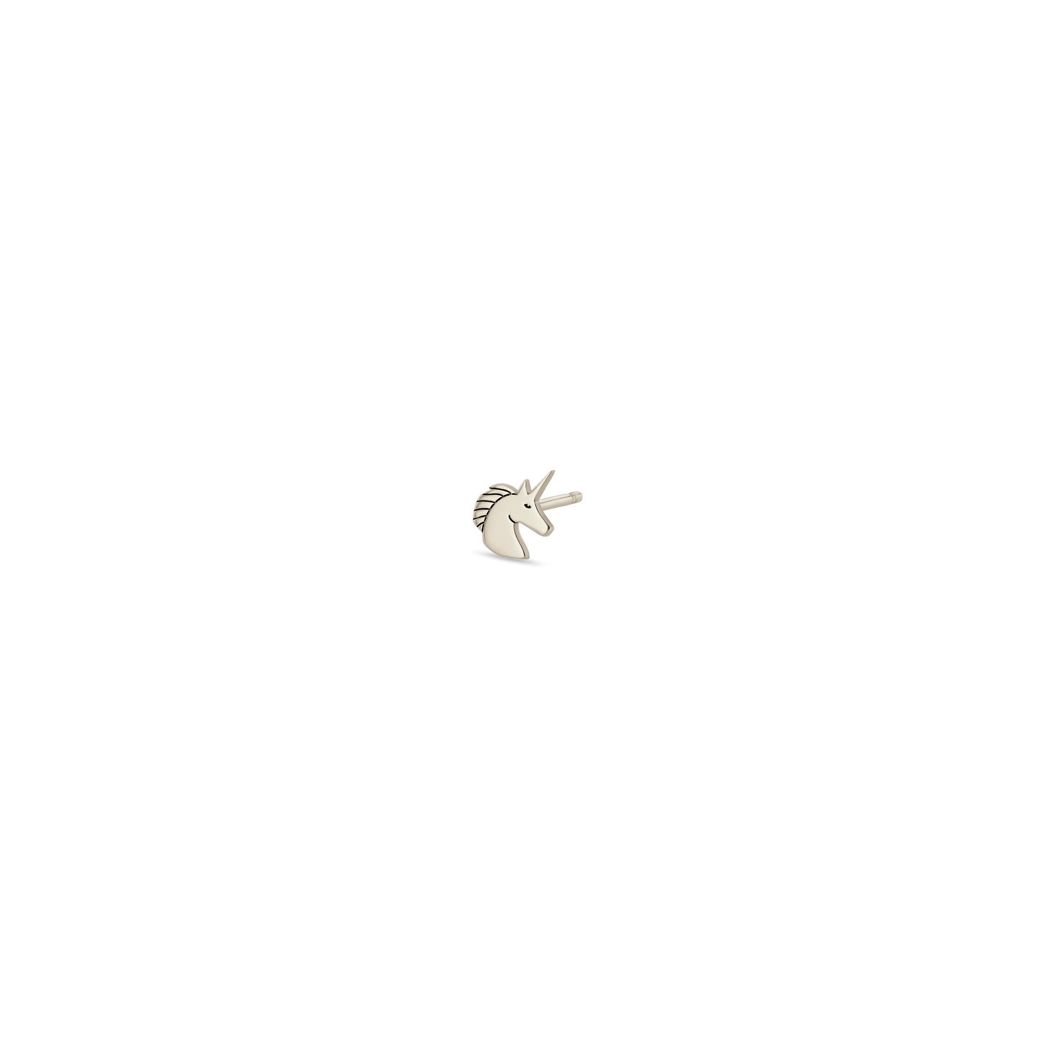 Zoë Chicco 14k Gold Itty Bitty Unicorn Stud Earring