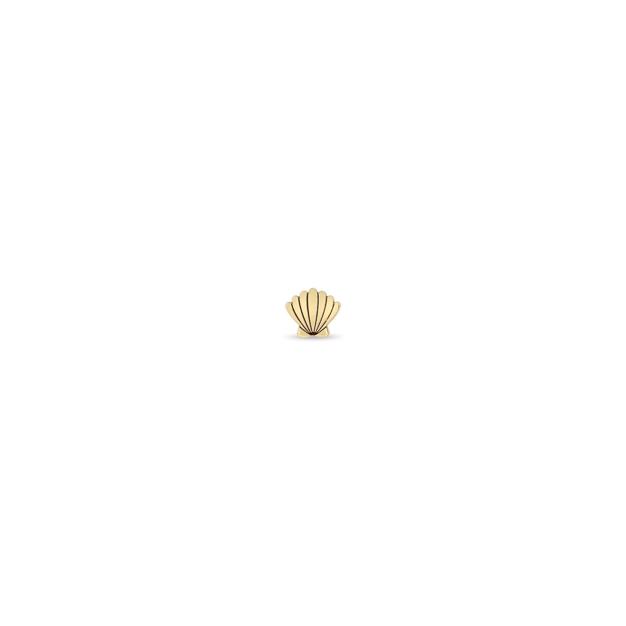 Zoë Chicco 14k Gold Itty Bitty Seashell Stud Earring