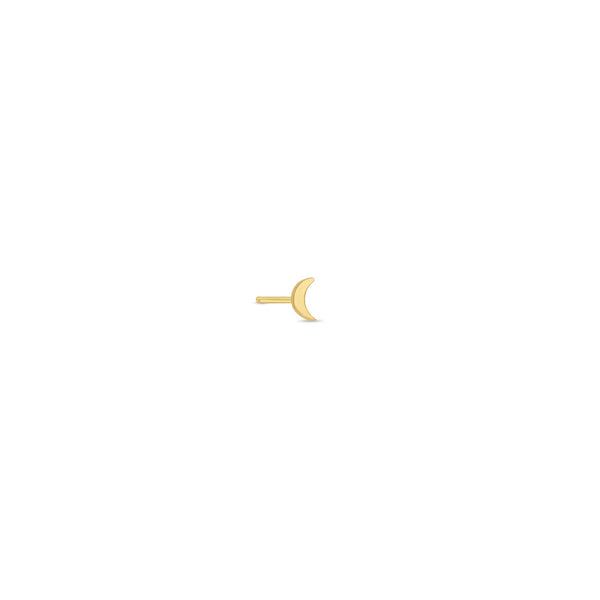 Zoë Chicco 14k Gold Itty Bitty Crescent Moon Stud Earring