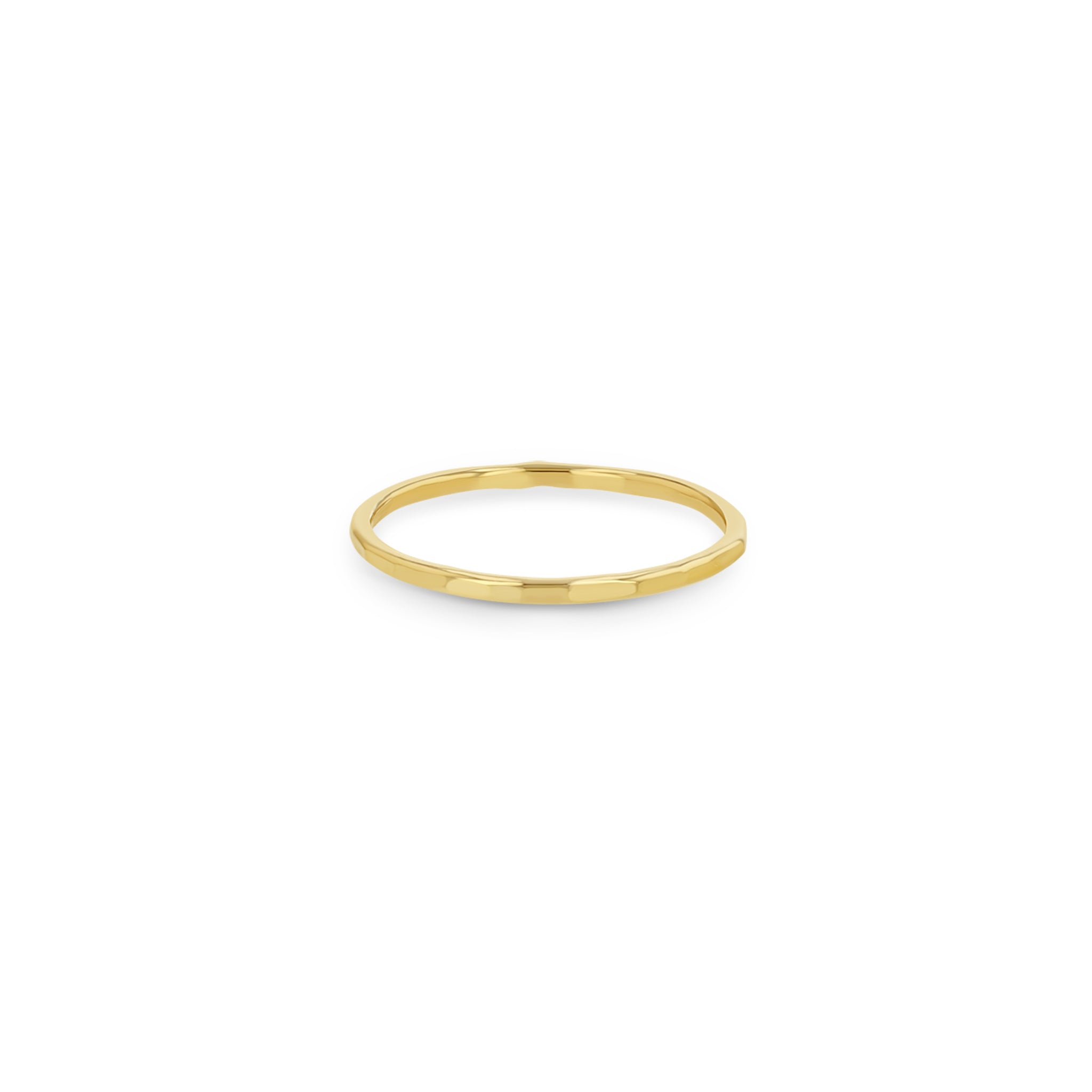 Zoë Chicco 14k Gold Thin Hammered Band Ring
