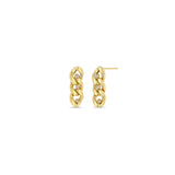Zoë Chicco 14k Gold 3 Prong Diamond Large Curb Chain Drop Earrings