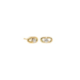 Zoë Chicco 14k Gold Single Link Prong Diamond Stud Earrings