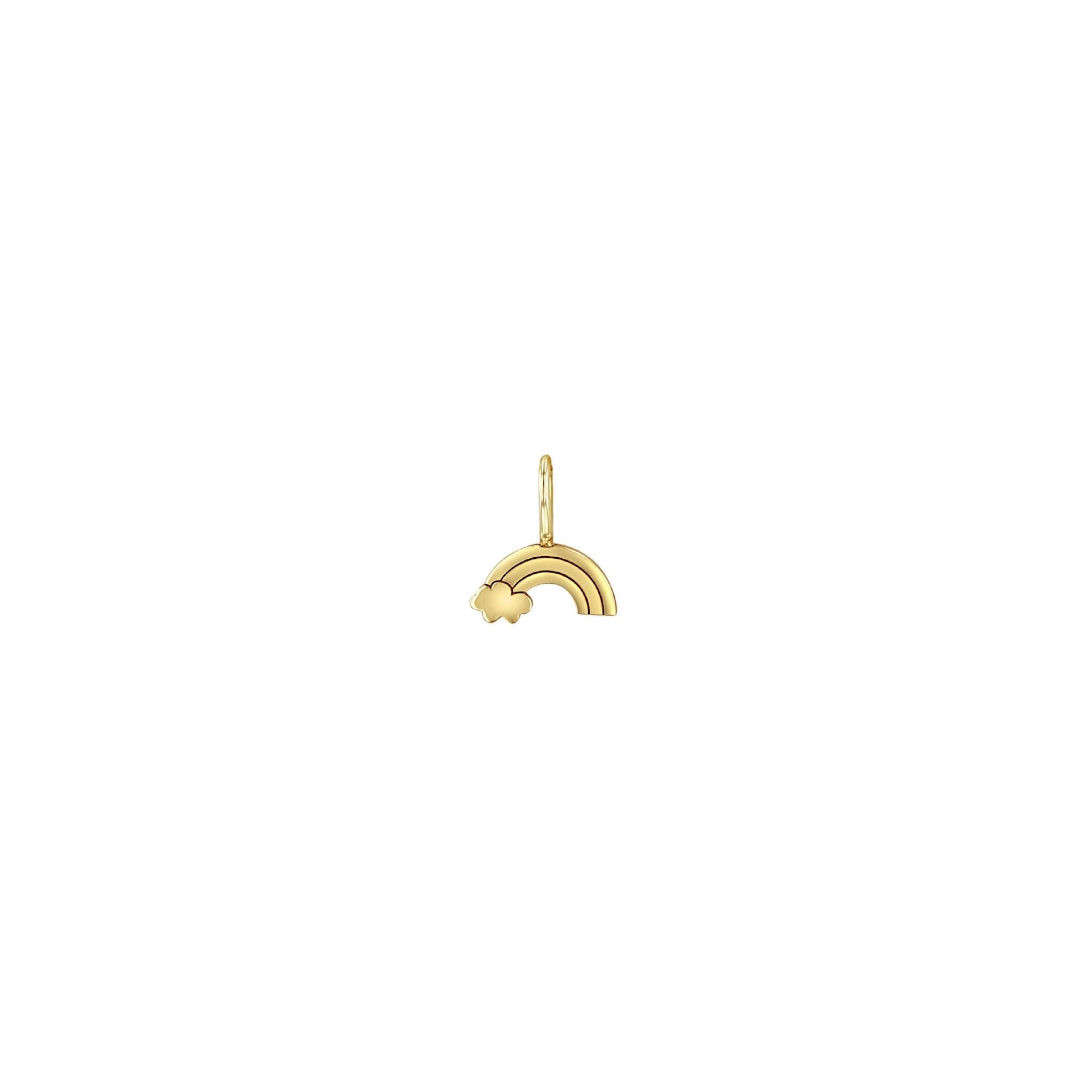 Zoë Chicco 14k Gold Midi Bitty Rainbow Charm Pendant