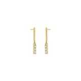 Zoë Chicco 14k Mixed Gold & Diamond Bar Drop Earrings