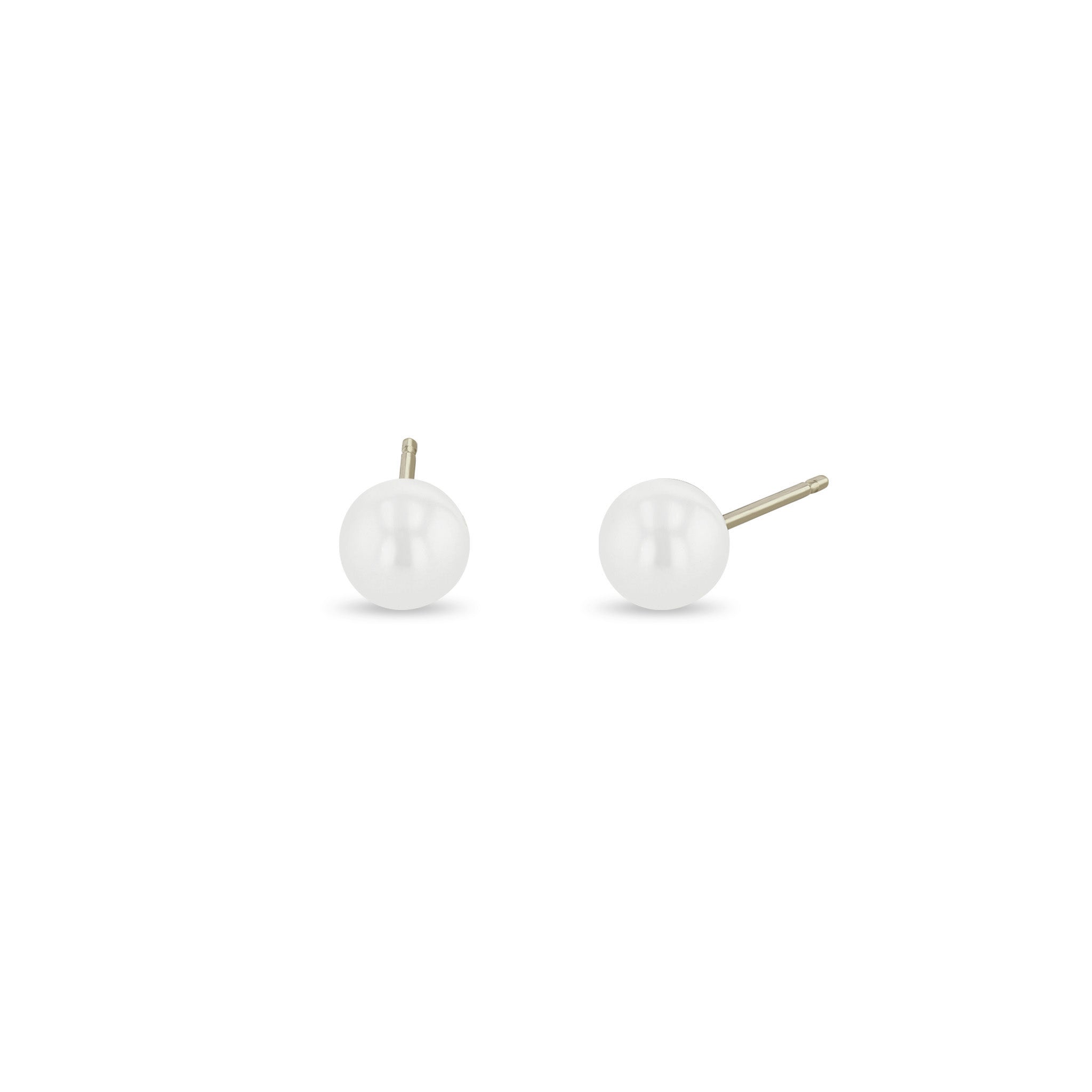 Zoë Chicco 14k Gold 6mm Pearl Stud Earrings
