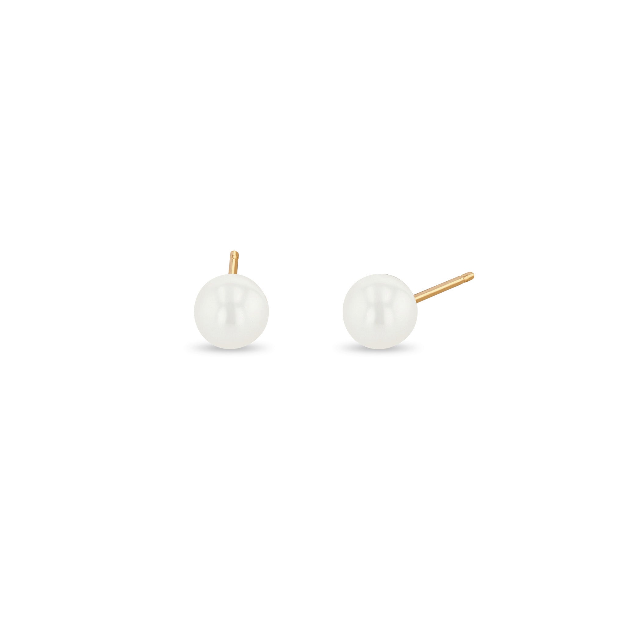 Zoë Chicco 14k Gold 6mm Pearl Stud Earrings