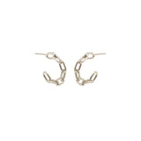 Zoë Chicco 14k Gold Medium Square Oval Link Chain Huggie Hoop Earrings