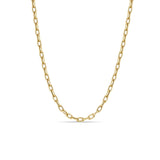 Zoë Chicco 14k Gold Medium Square Oval Link Chain Necklace