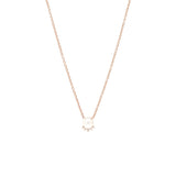 14k Pearl & Diamond Crown Necklace