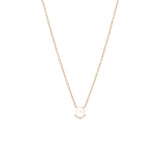 Zoë Chicco 14k Gold Pearl and Diamond Crown Necklace
