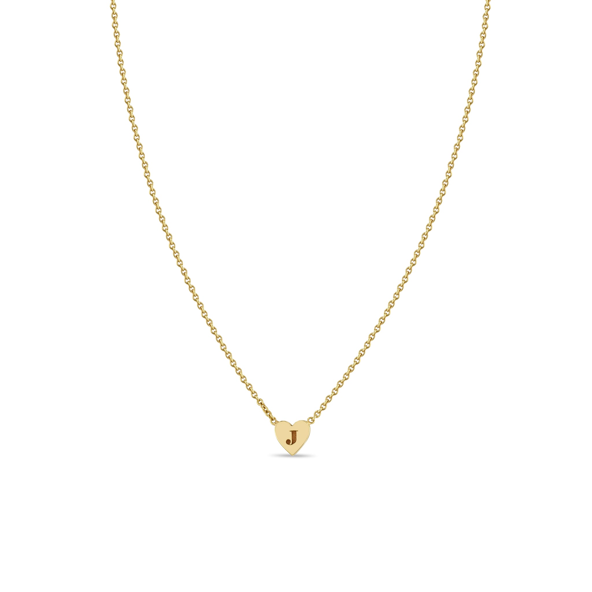 Zoë Chicco 14K Gold Pavé Diamond Initial Padlock Necklace