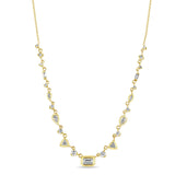 Zoë Chicco 14k Gold Linked Mixed Fancy Cut Diamond Necklace