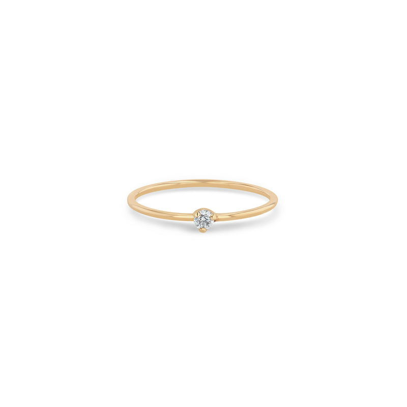 14k Prong Diamond Solitaire Ring