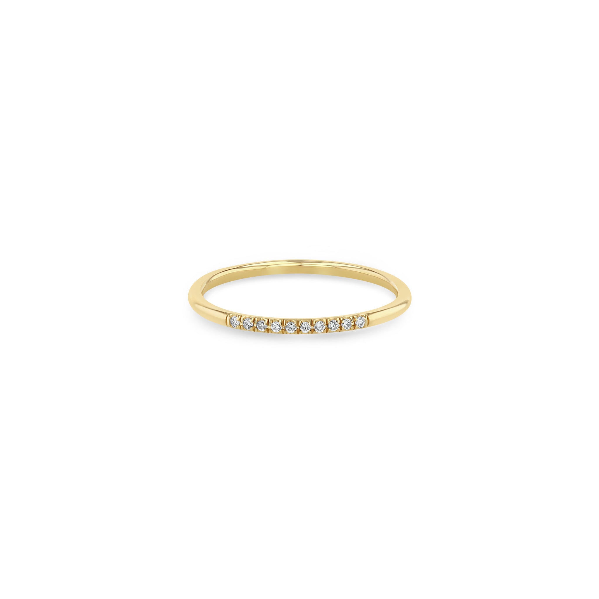 Zoë Chicco 14k Gold 10 Pavé Diamond Band Ring
