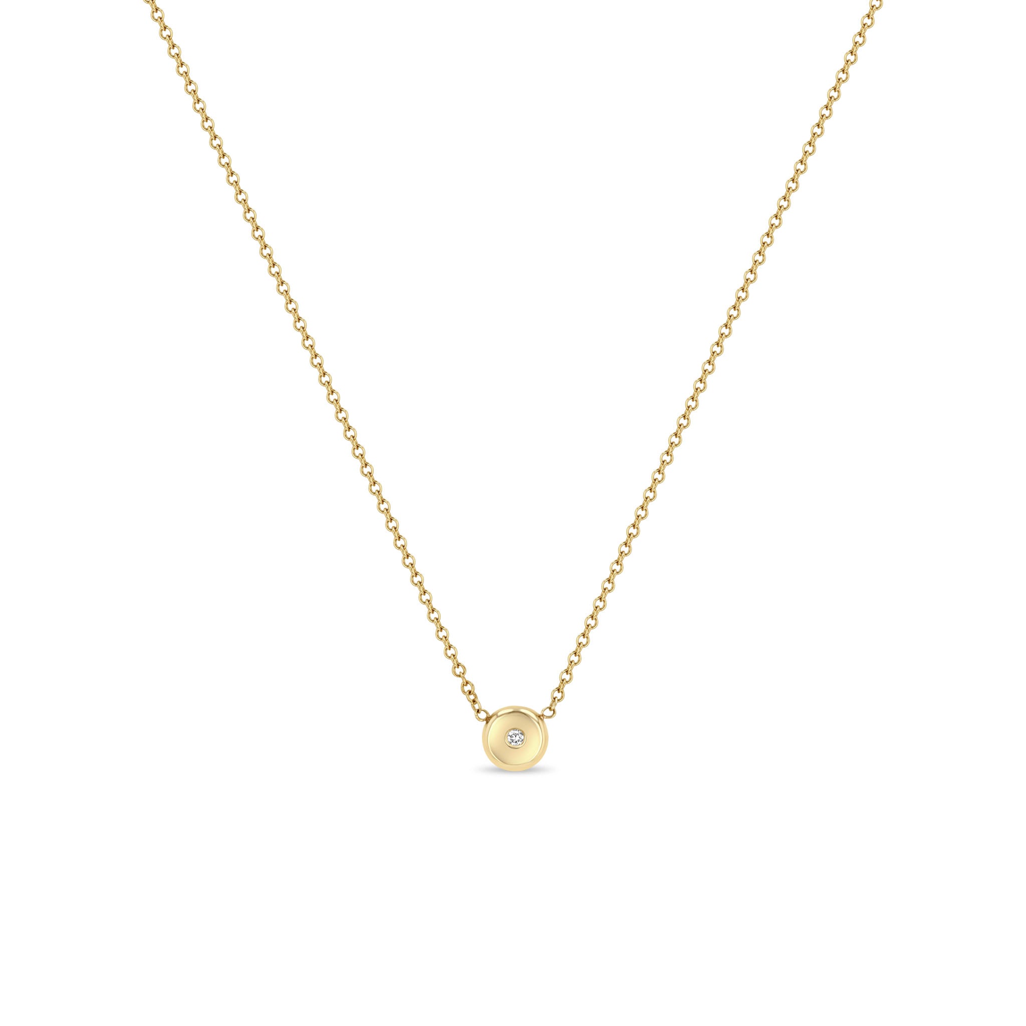 Zoë Chicco 14k Gold Small Diamond Nugget Necklace