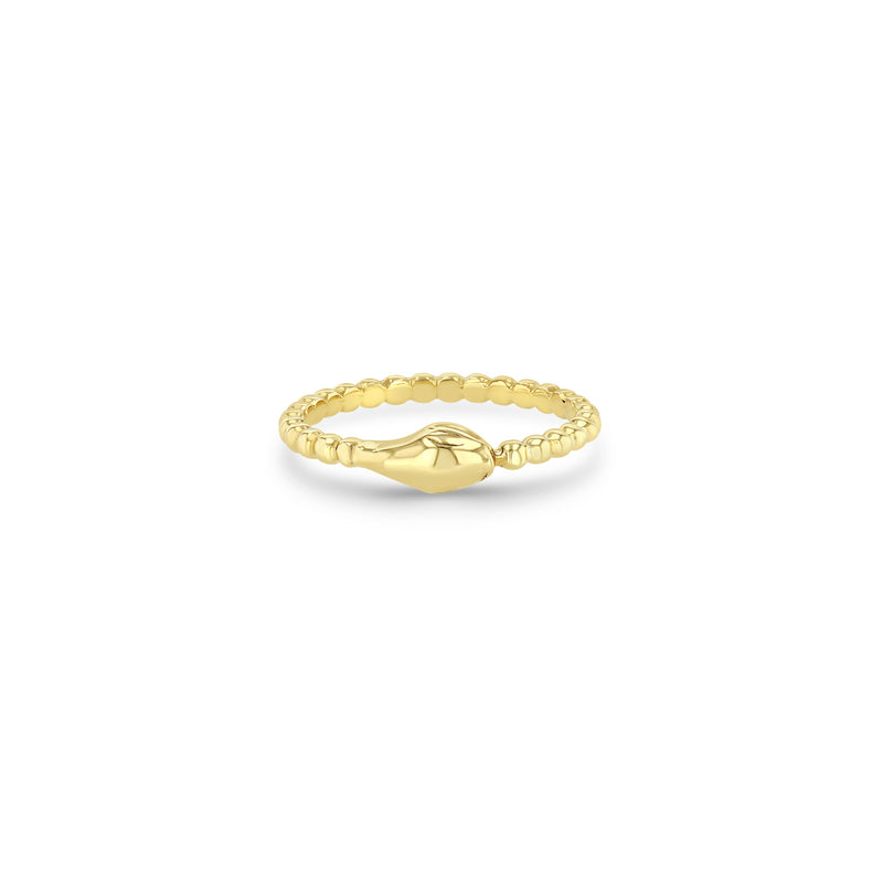 Zoë Chicco 14k Gold Beaded Snake Ring