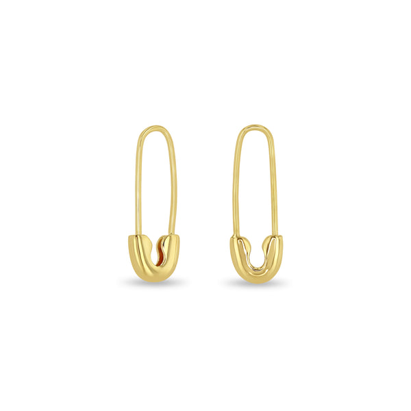Pair of Zoë Chicco 14k Gold Safety Pin Threader Earrings