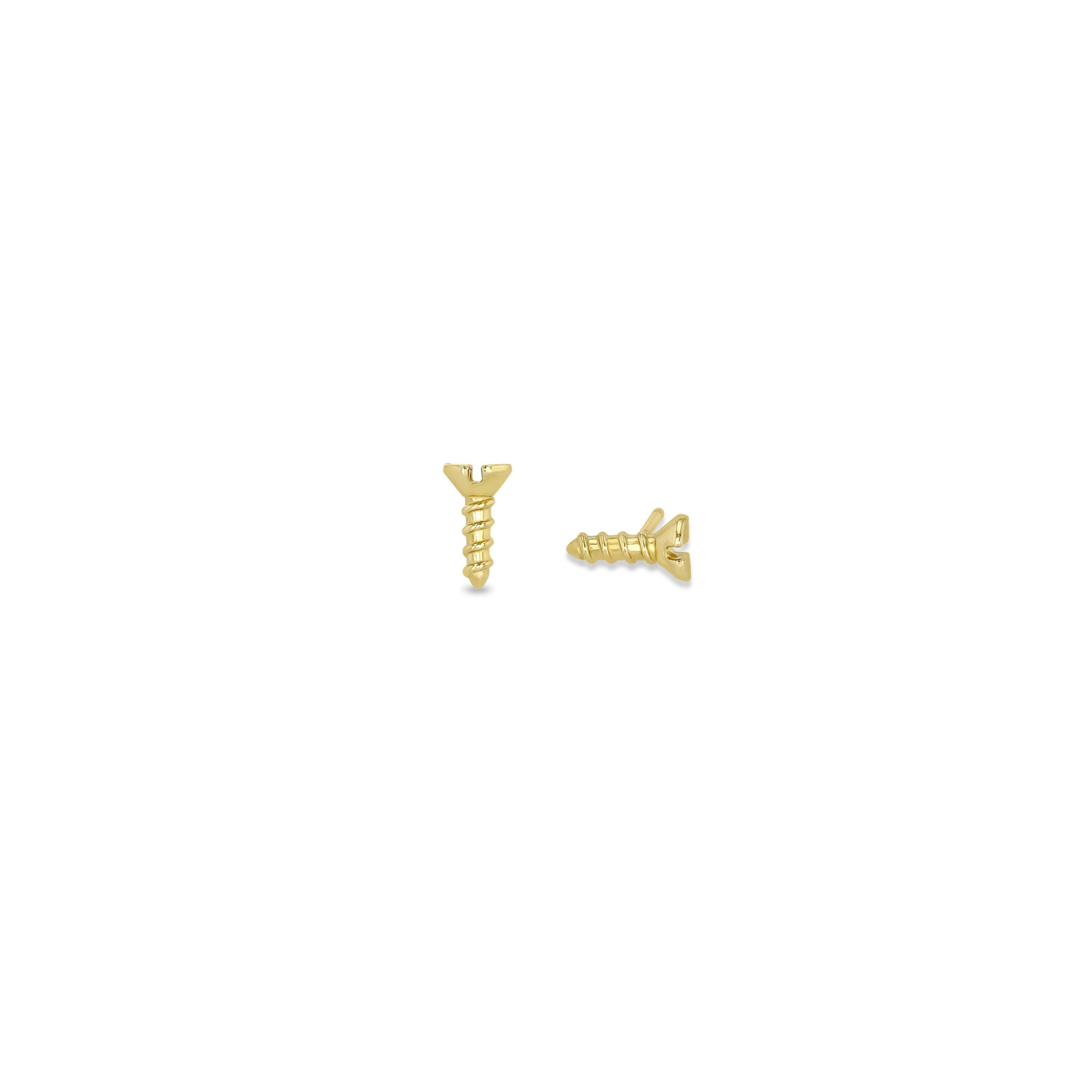 Zoë Chicco 14k Gold Tiny Screw Stud Earring – ZOË CHICCO