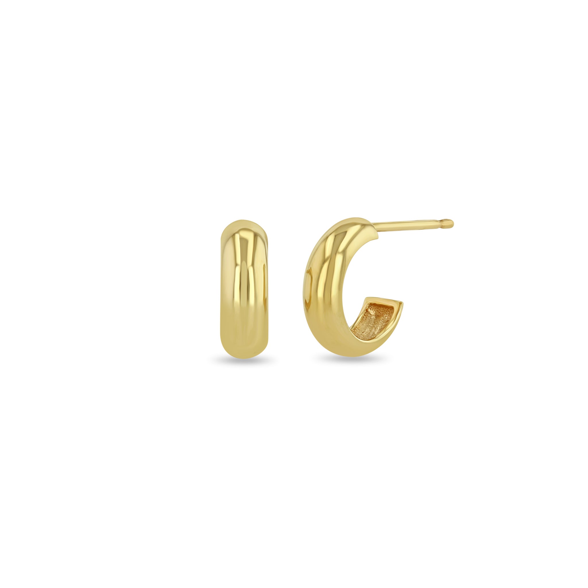 Zoë Chicco 14k Yellow Gold Chubby Huggie Hoop Earrings