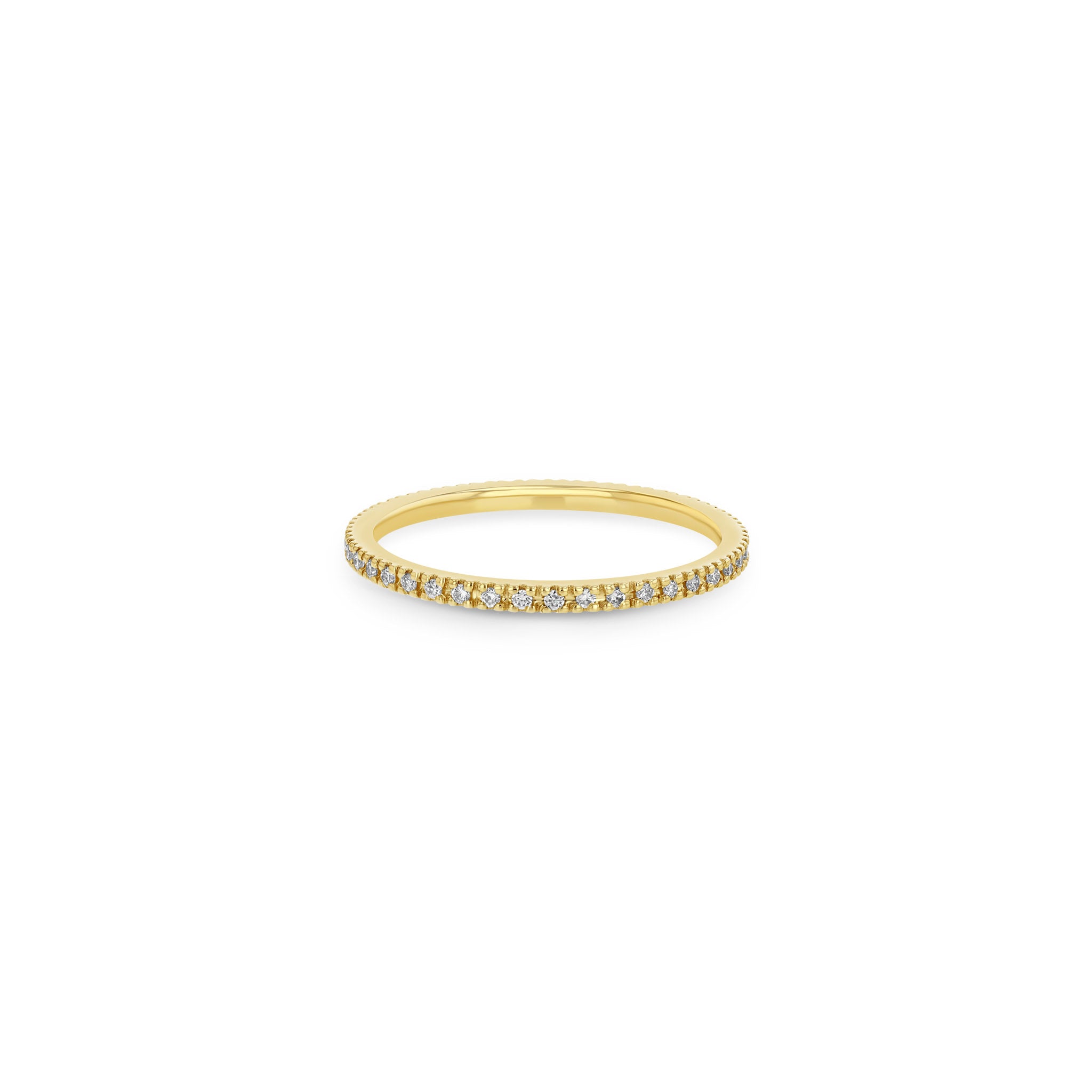 Zoe Chicco 14k Gold Pavé Diamond Eternity Band Ring | Wedding Band