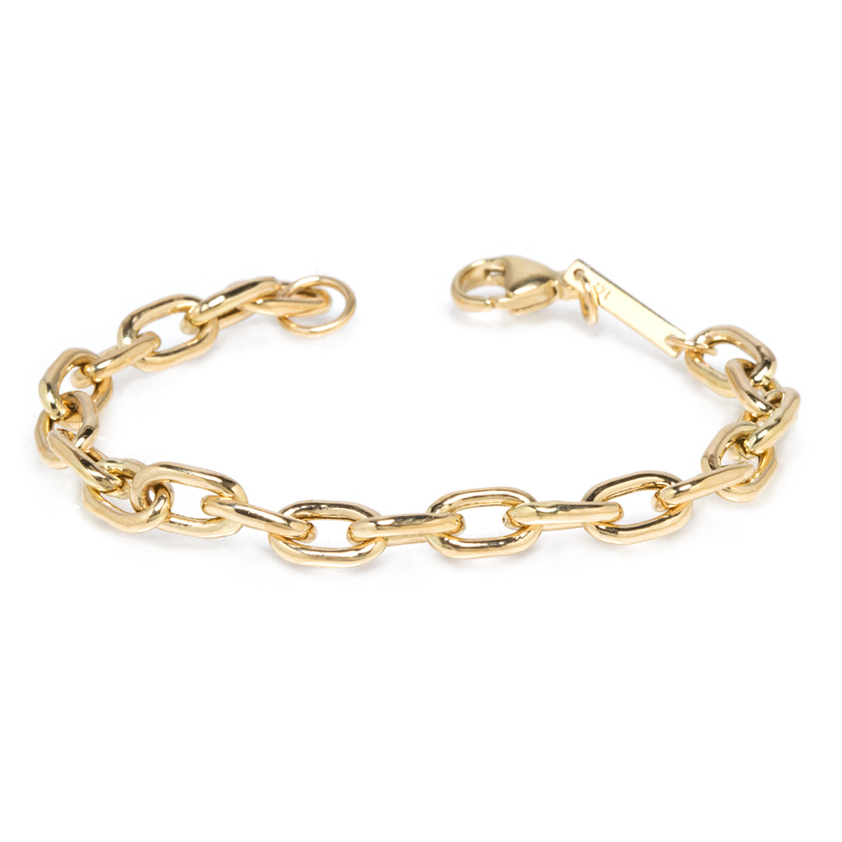 Zoë Chicco 14k Gold XXL Square Oval Link Chain Bracelet