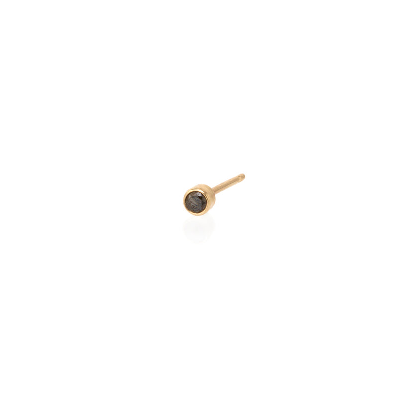 14k Black Diamond Stud - SALE