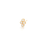 14k Small Quad Diamond Stud - SALE