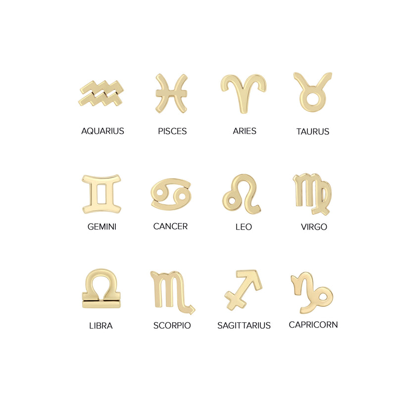 Zoe Chicco Zodiac Symbols - a grid of all 12 symbols