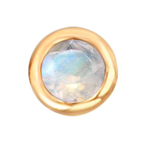 Rose Gold Floating Moonstone - June