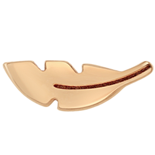 Zoë Chicco 14k Rose Gold Itty Bitty Feather