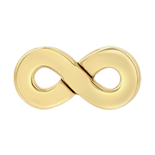 14k Yellow Gold Itty Bitty Infinity Symbol