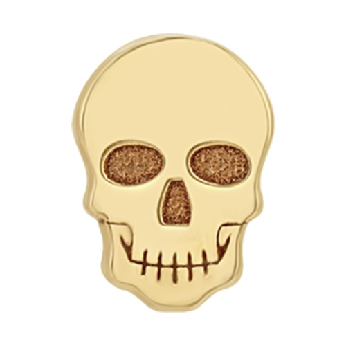 Itty Bitty Yellow Gold Skull